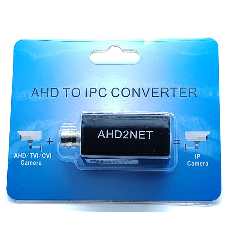 H.265 Adapter AHD To IPC Converter 720P/1080P AHD/TVI/CVI PAL/NTSC Camera To IP Wired Cam Converter BNC Input RJ45 Output