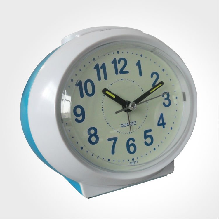 Talking Analog Clock for Visually Impaired - Large Numbers Desk Clock - Day Clock for Seniors - Battery Operated Large Display