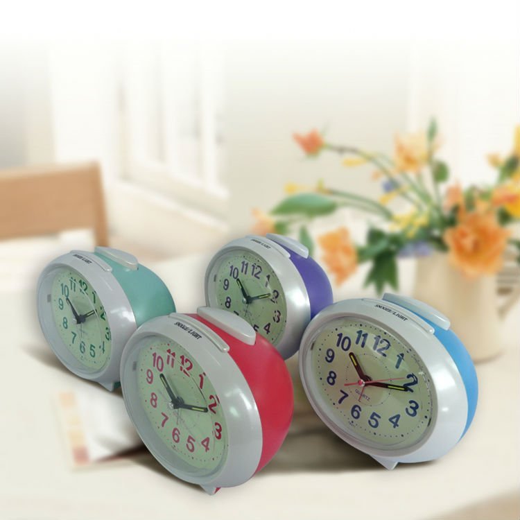 Talking Analog Clock for Visually Impaired - Large Numbers Desk Clock - Day Clock for Seniors - Battery Operated Large Display