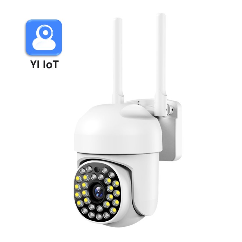 YI IOT Camera Outdoor 1080P 2.4Ghz WiFi 2MP Security 4X Digital Zoom IP Camera CCTV Home Security Motion Detection Two Way Audio