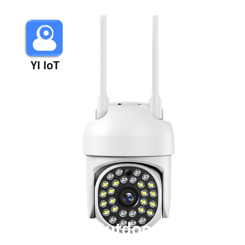 YI IOT Camera Outdoor 1080P 2.4Ghz WiFi 2MP Security 4X Digital Zoom IP Camera CCTV Home Security Motion Detection Two Way Audio