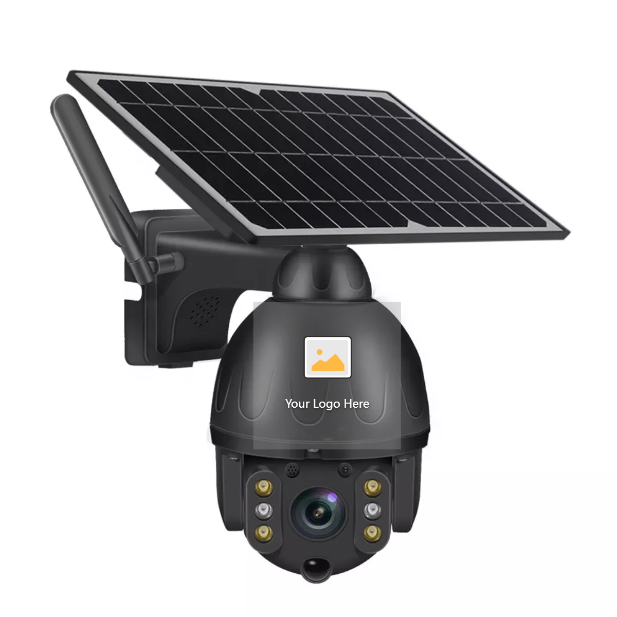 Custom Your Own Logo 3MP WIFI HD IP PIR Human Detection PTZ Security System Waterproof Outdoor WiFi Solar CCTV Camera