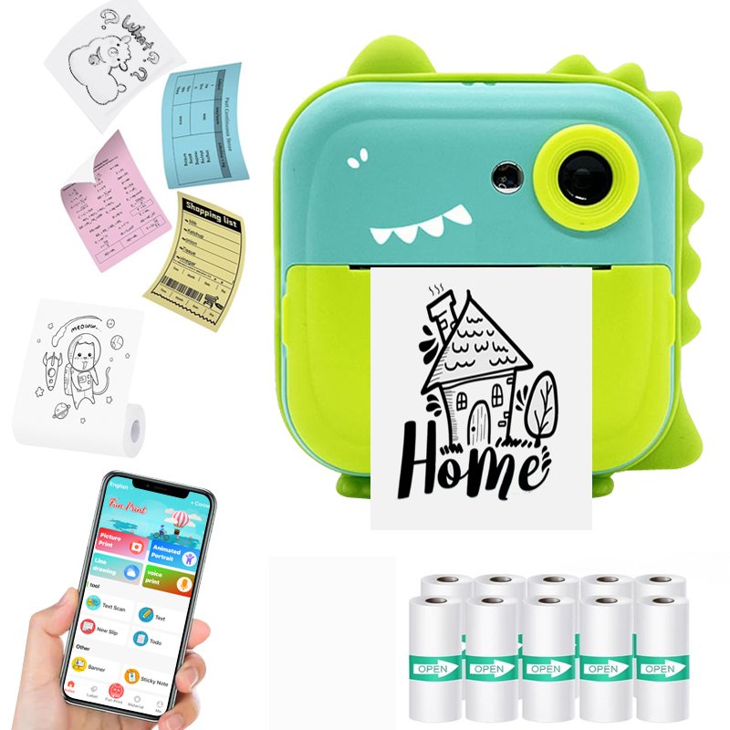 Factory Kids Camera Instant Printer Cameras Christmas BirthdayGifts for Kids Photo Paper Toddler Digital Camera mini impresora