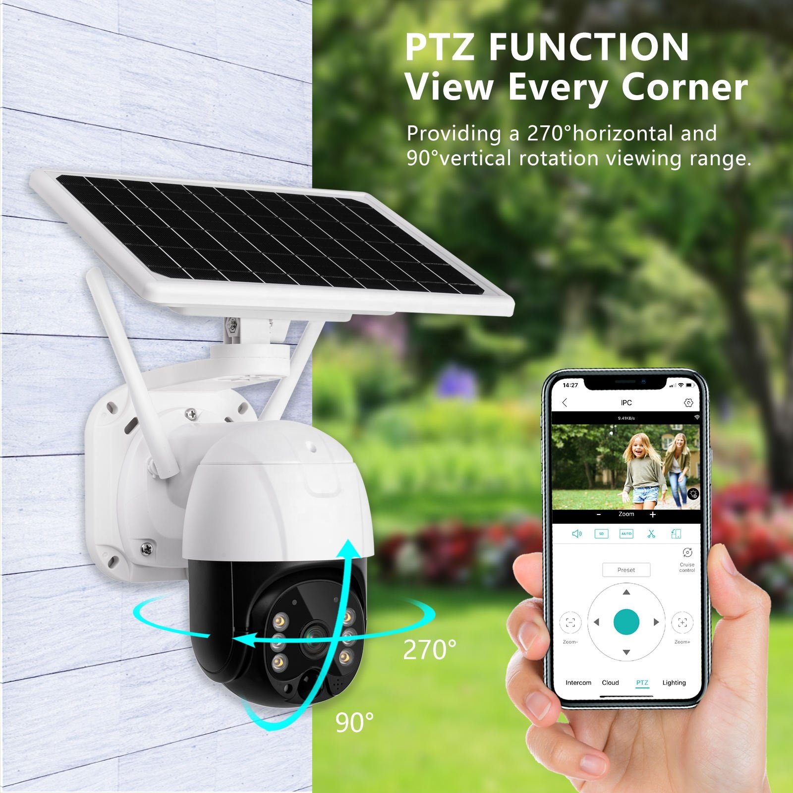 1080p 3MP ICSEE solar PIR Wireless 360 Web Ptz Outdoor 4G Solar Ip Wifi Security Camera System Cctv Network Camera