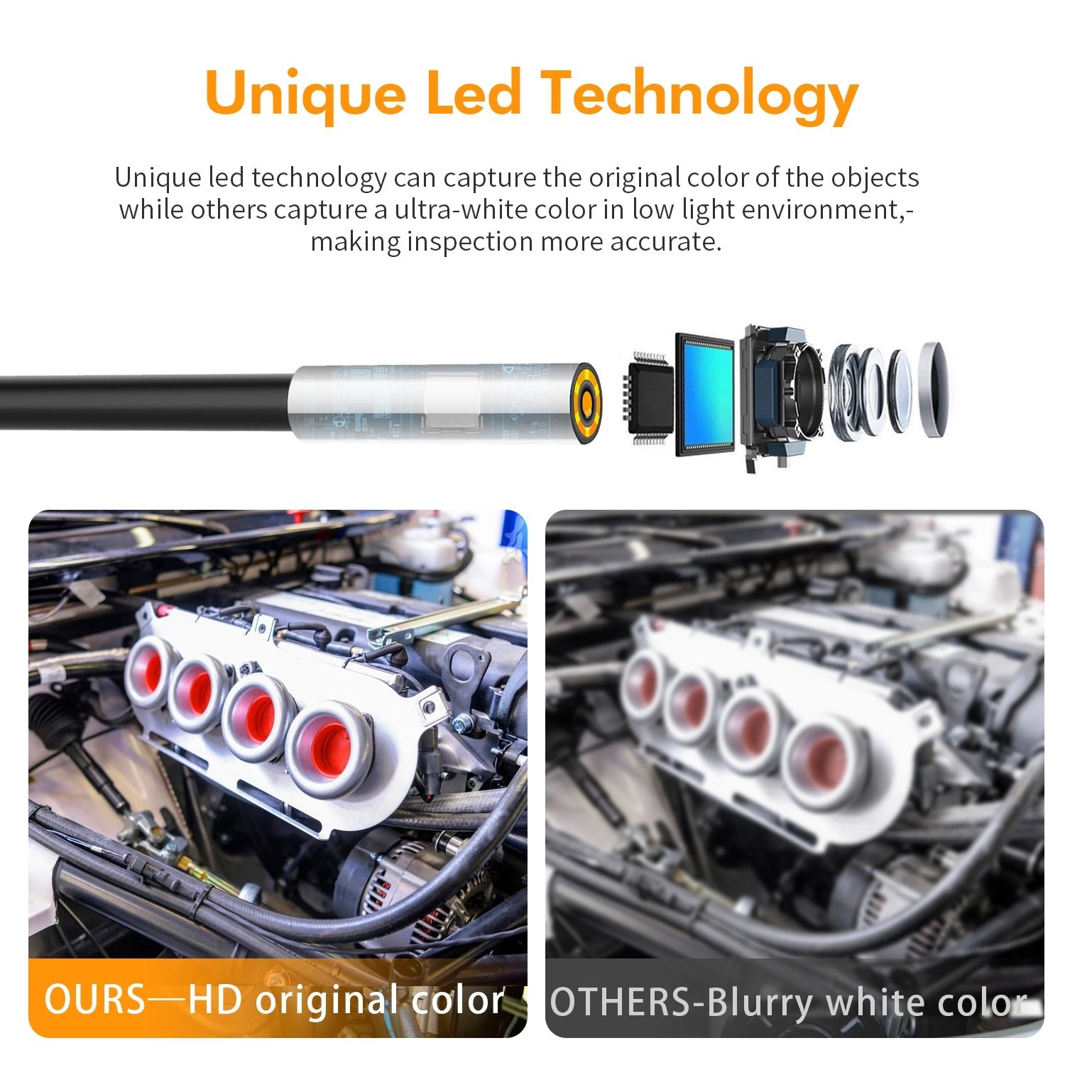 Cheapest waterproof borescope Android Snake Tube Pipe Phone PC Type C USB Endoscope Inspection Mini Camera 3 In 1 Endoscope