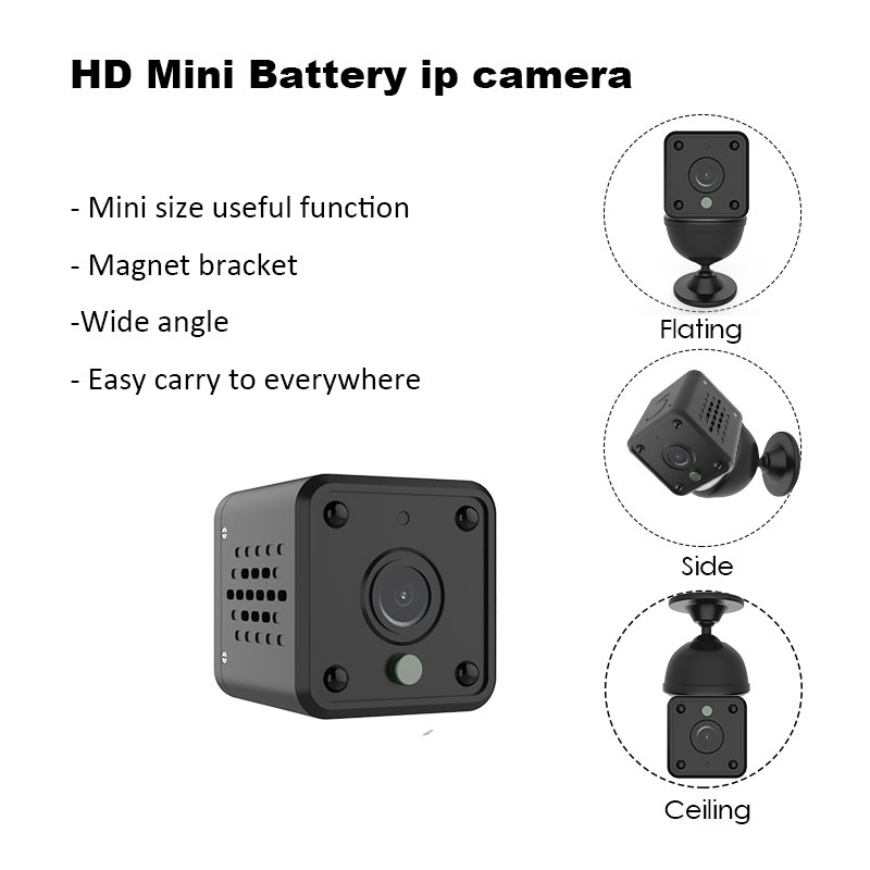 Micro cam hd mini cctv Mini video camera wifi indoor rechargeable security ip wireless nanny camera