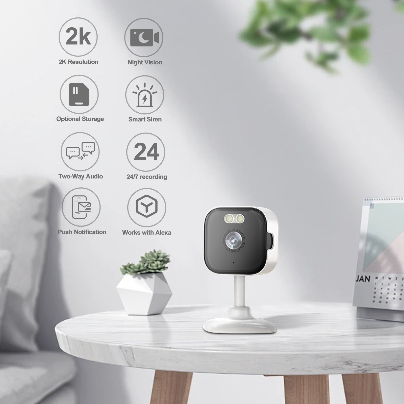 2K 3MP HD Mini Wifi camera Indoor Wireless Cctv Network Camera Ai Small Security Pet Camera Home