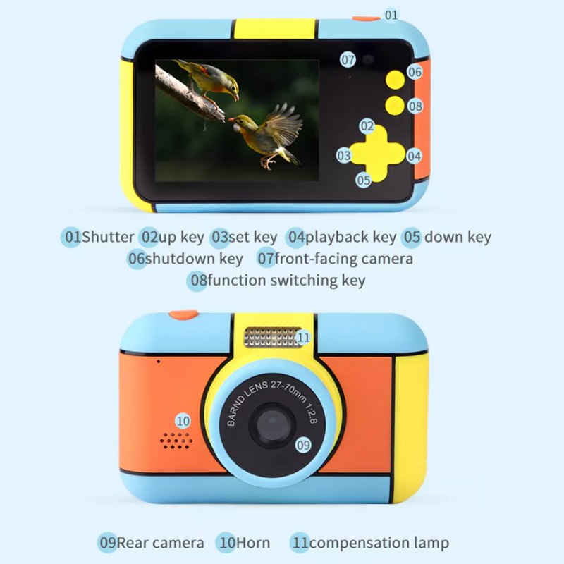 Children kids smart digital mini video camera for kids 2024 Christmas toys gifts