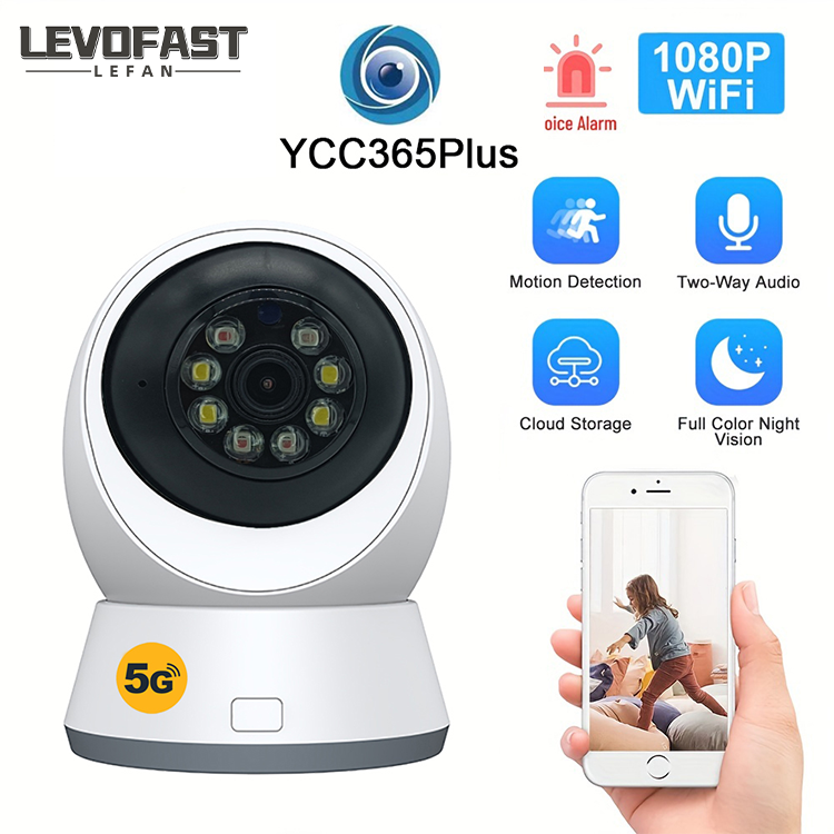 LEVOFAST Two-way Audio 2MP mini home Indoor full color Night Vision Camera 5gwifi Security cctv Wireless baby Monitor IP Camera