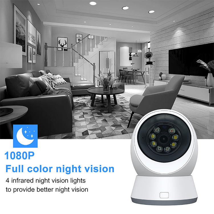 LEVOFAST Two-way Audio 2MP mini home Indoor full color Night Vision Camera 5gwifi Security cctv Wireless baby Monitor IP Camera