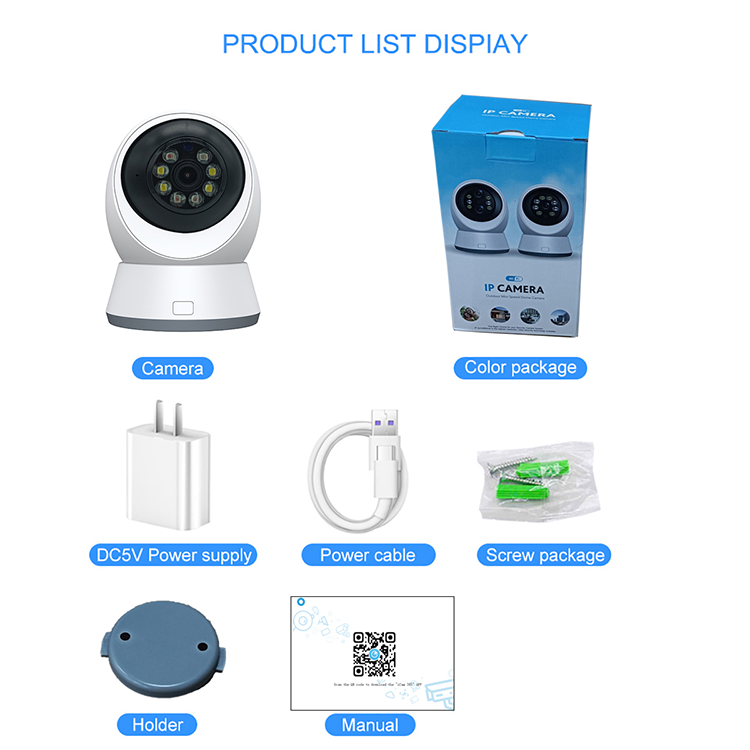 LEVOFAST Two-way Audio 2MP mini home Indoor full color Night Vision Camera 5gwifi Security cctv Wireless baby Monitor IP Camera