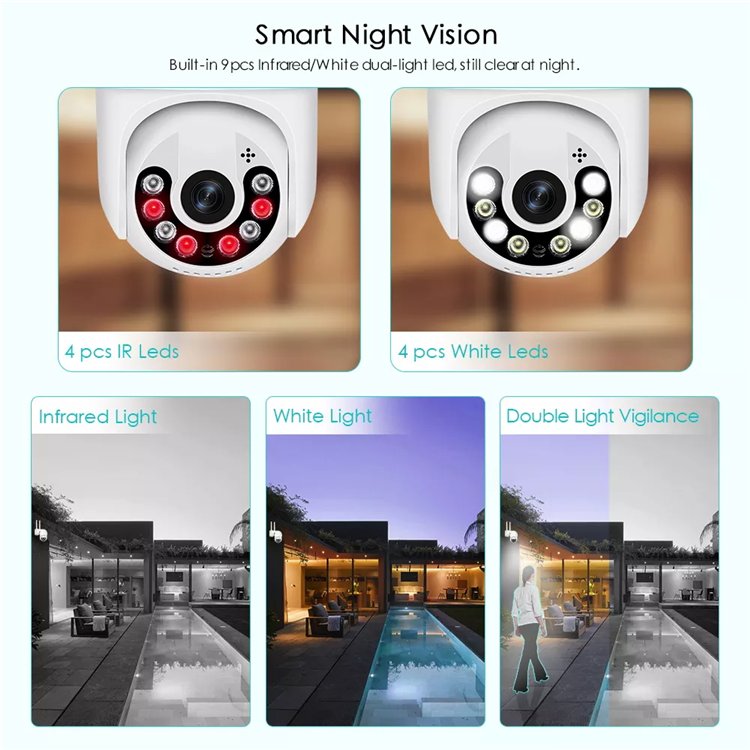 Top Sale Icsee 1080P 4MP 5MP 8MP network Camera IP Wireless Outdoor Two Way Audio Dome Auto tracking WIFI Ptz CCTV Camera