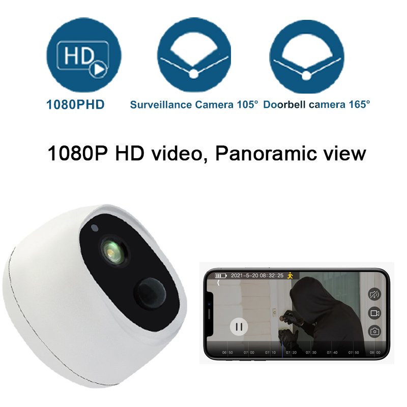 Tuya IP Battery Small Powered Motion Outdoor Detection Night Vision With Camera Baby Home Security Wireless Mini CCTV Cameras