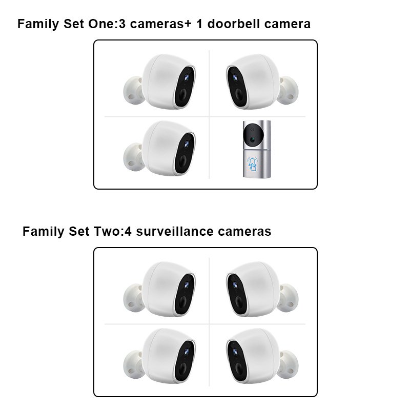 Tuya IP Battery Small Powered Motion Outdoor Detection Night Vision With Camera Baby Home Security Wireless Mini CCTV Cameras