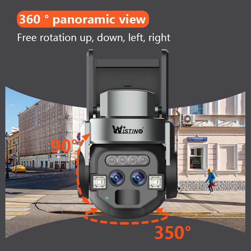 Wistino 6MP HD indoor 10X Zoom security camera color night vision motion detection house camera security