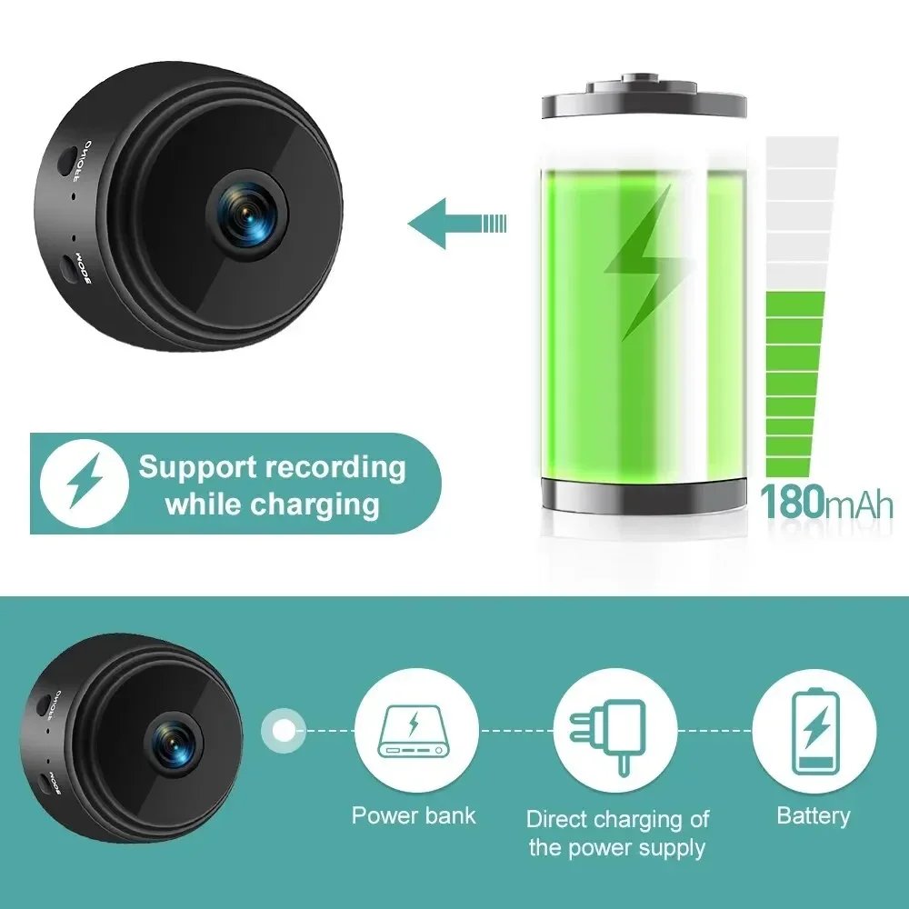 A9 HD Wifi Smart Monitor Surveillance Cameras Sensor Camcorder Web Video Home mini camera wireless wifi 1080p