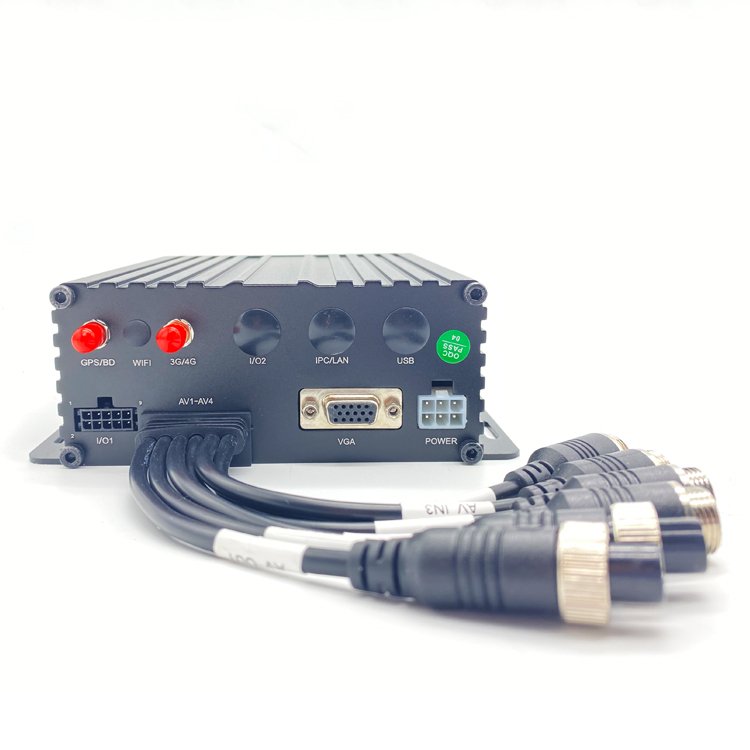Hot selling 1080p MDVR H.265 4channel dash cam with 4G LTE and GPS Tracker 4 Cameras FHD Recording