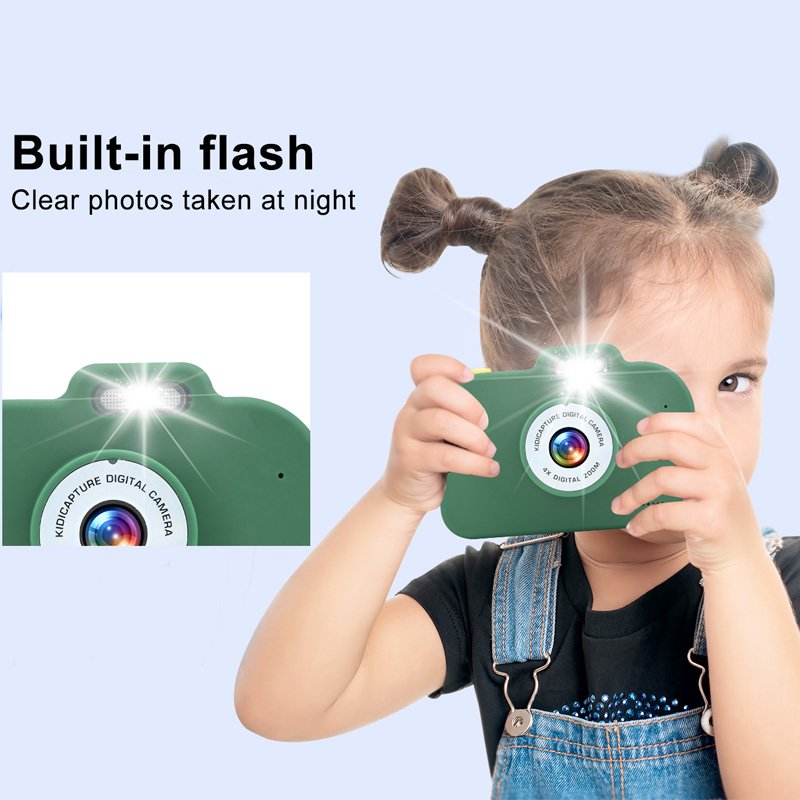 2024 Christmas Gifts Built-in Flash Dual Lens 1080P HD 30FPS Photo Video Mini Digital Camera For Kids