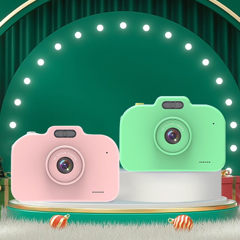 2024 Christmas Gifts Built-in Flash Dual Lens 1080P HD 30FPS Photo Video Mini Digital Camera For Kids