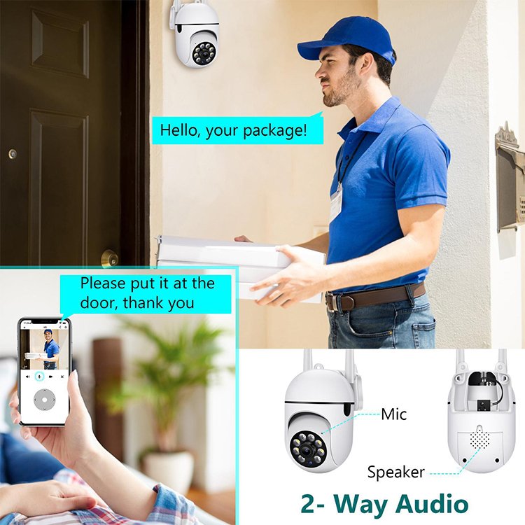 Smart Home Indoor 2mp Wifi Ip Camera Surveillance Security System Outdoor House Ptz Security Camera Wireless Mini Cctv Camera