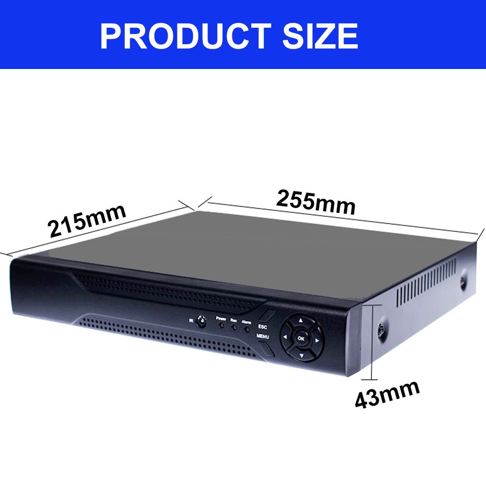 XMEye 5MP 4CH DVR KIT Full Color 5MP 4IN1 AHD/TVI/CVI Outdoor Camera Long Range Night Vision Colorful security camera system set