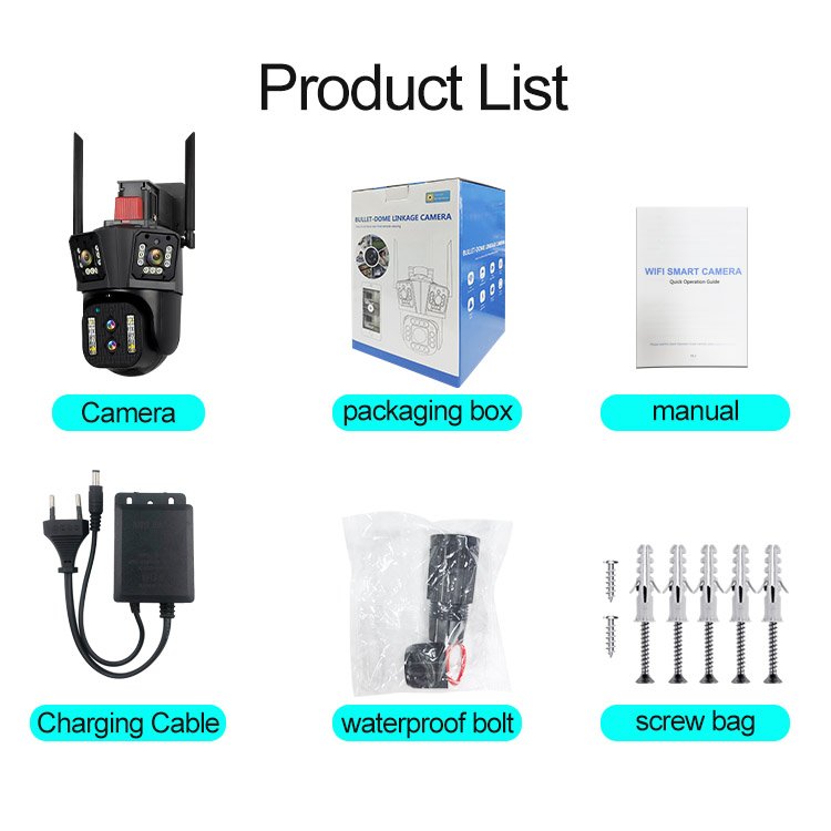 LEVOFAST 8K HD 10X optical zoom security camera 16MP Four Lens IP CCTV Camera ptz remote control Dual Lens network camera