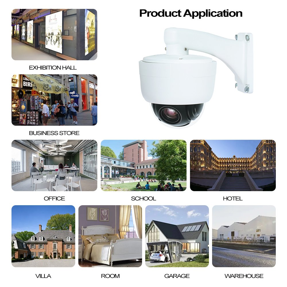 5MP Color/IR Night Vision CCTV Analog Surveillance Camera AHD 1080P Security Ptz Ceiling Dome Camera Work with DVR