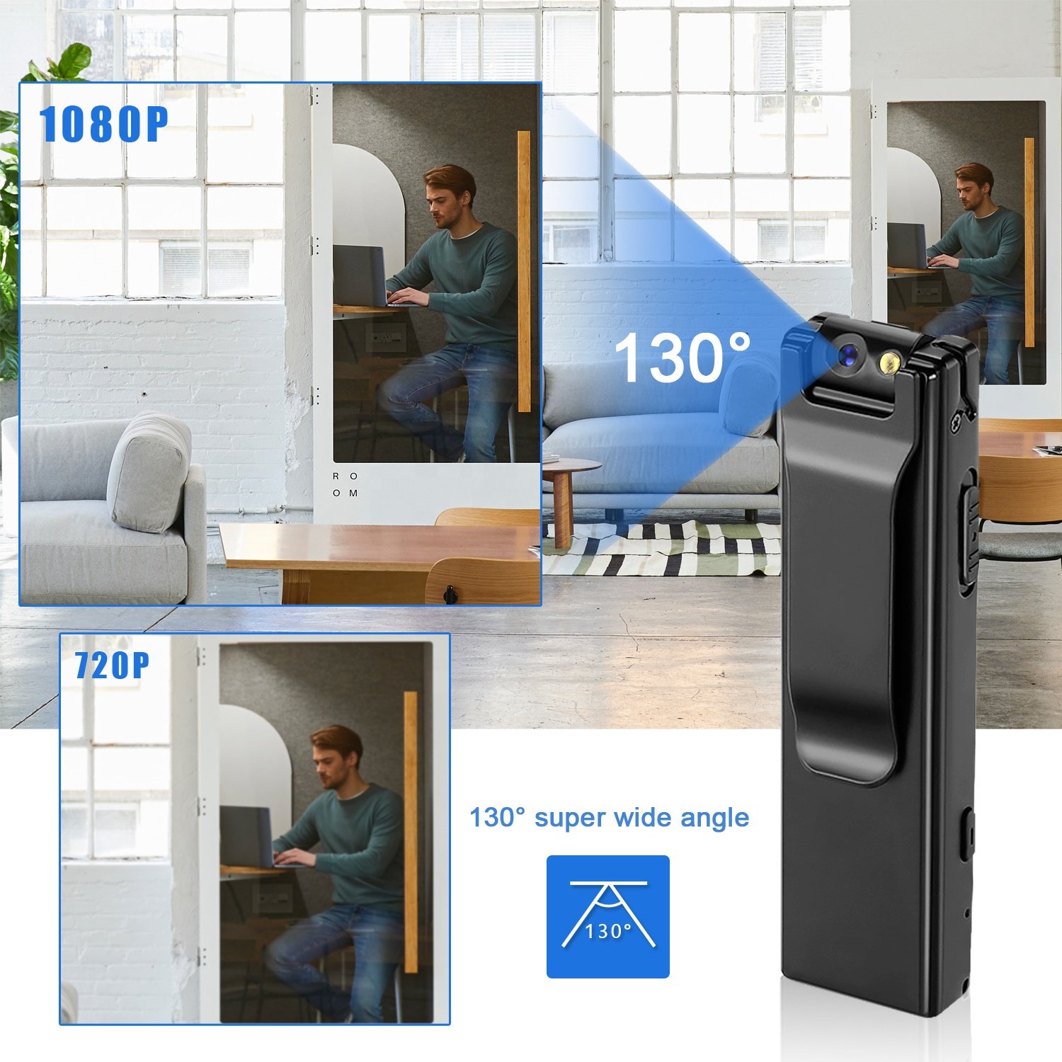 A3 1080P New HD Mini Camera 1080P Motion Video Digital Cam Camera for Home Office Business Meeting