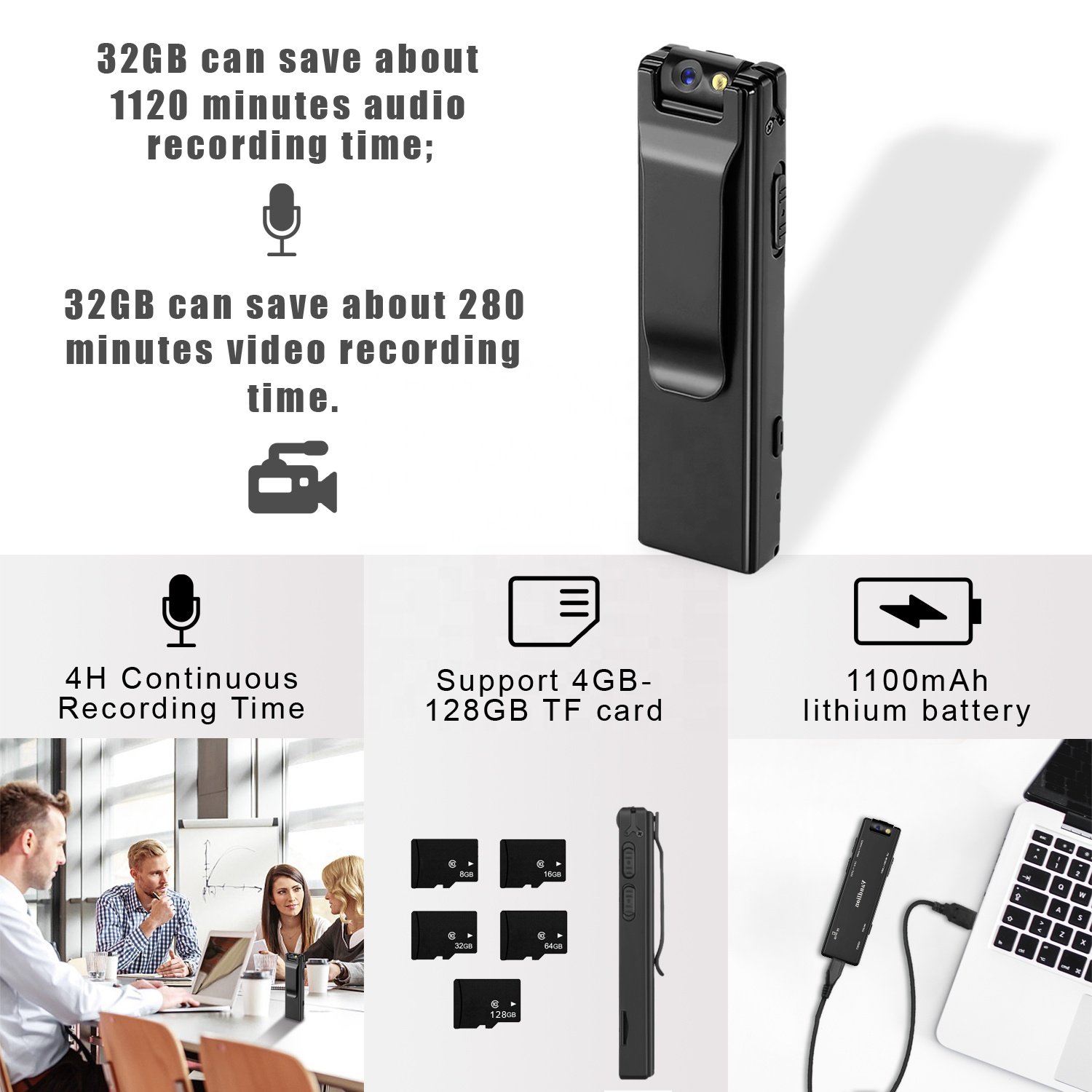 A3 1080P New HD Mini Camera 1080P Motion Video Digital Cam Camera for Home Office Business Meeting