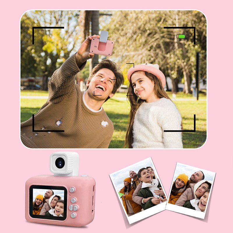PoddyPony Kids Digital Camera Toys Outdoor Photography For Kids 2.0 inch Hd Screen Mini Camera For Child Birthday Gift