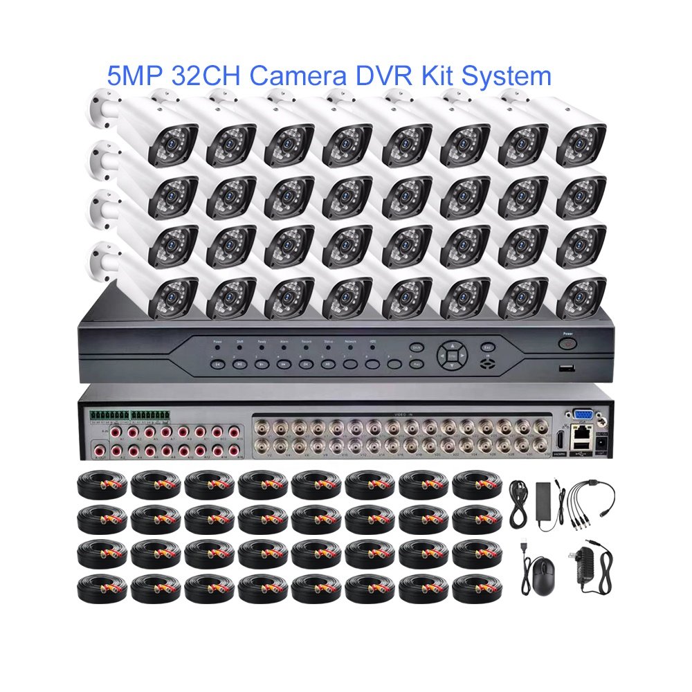 2MP 1080P 5MP camera system security analog 20 24 ch 24ch 32ch CCTV DVR 32 channel kit recorder with phone app remote view