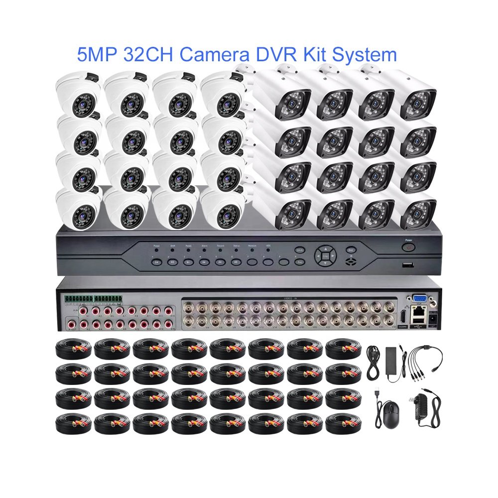 2MP 1080P 5MP camera system security analog 20 24 ch 24ch 32ch CCTV DVR 32 channel kit recorder with phone app remote view