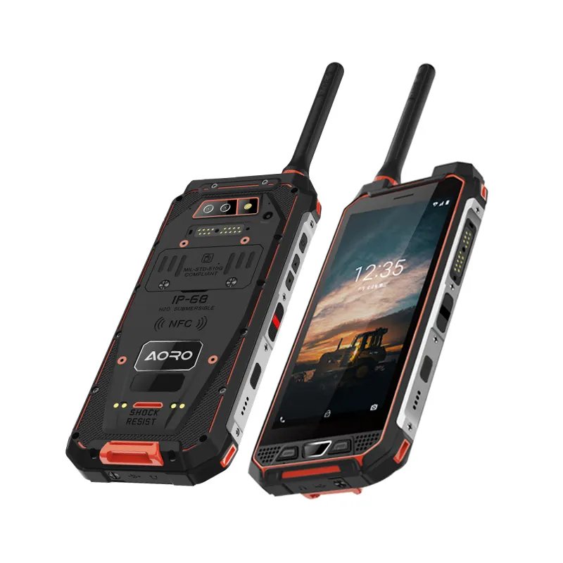 AORO vhf dmr cell phone shockproof walkie talkie telefone celular internal antenna industrial rugged mobile phone