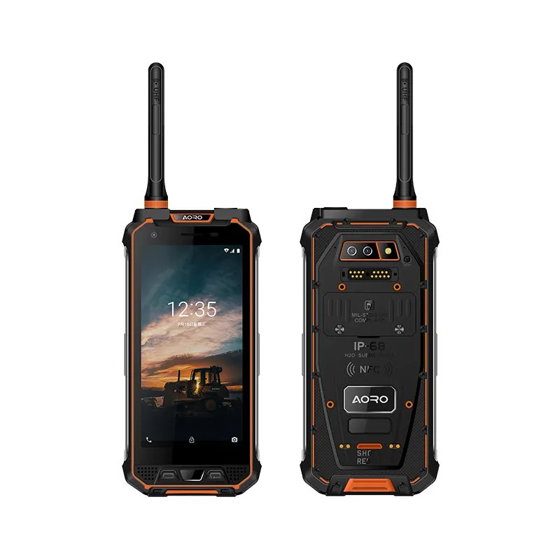 AORO vhf dmr cell phone shockproof walkie talkie telefone celular internal antenna industrial rugged mobile phone