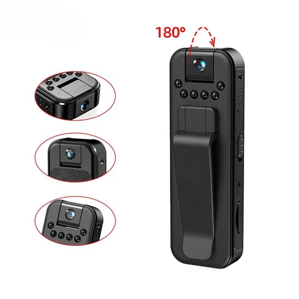 L7 Rotate Lens Multi-function Full HD 1080P Night Vision Security Video Recorder With Back Clip MD14 Body Mini Camera