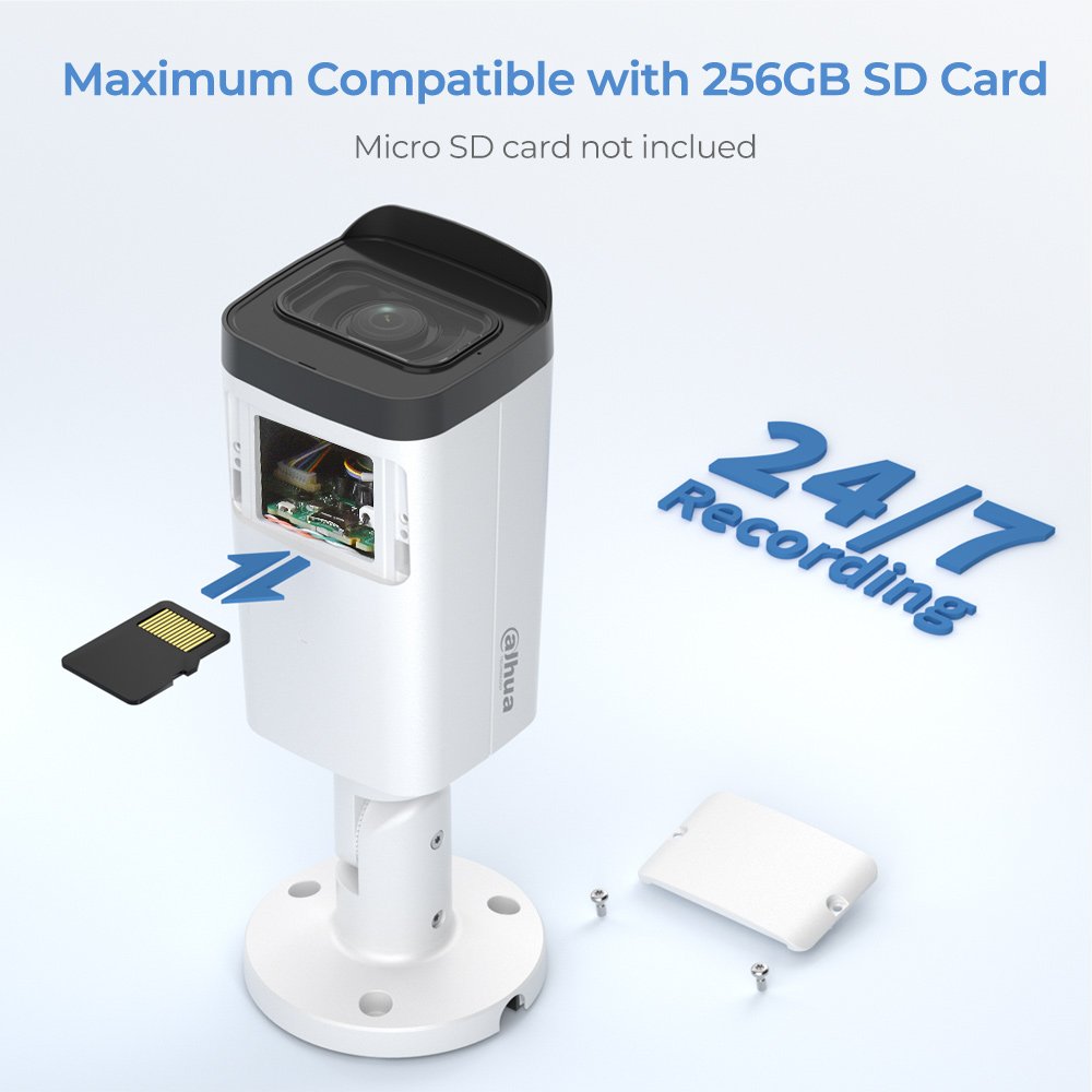 Original Dahua OEM made by Dhua 2.7-13.5mm motorized lens 4K 8MP 60m IR 4MP POE Bullet CCTV Camera