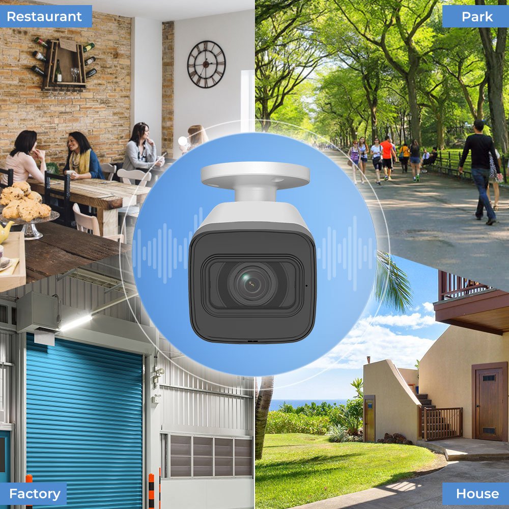 Original Dahua OEM made by Dhua 2.7-13.5mm motorized lens 4K 8MP 60m IR 4MP POE Bullet CCTV Camera