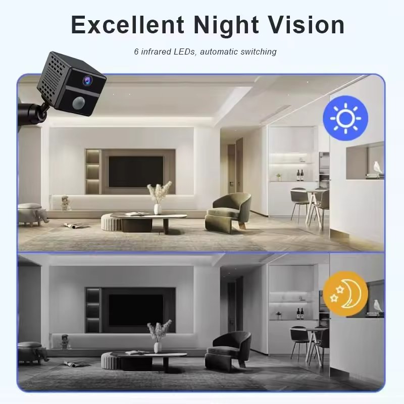 Smart online wifi video recorder mobile connect wireless ip car home cctv security network mini camera