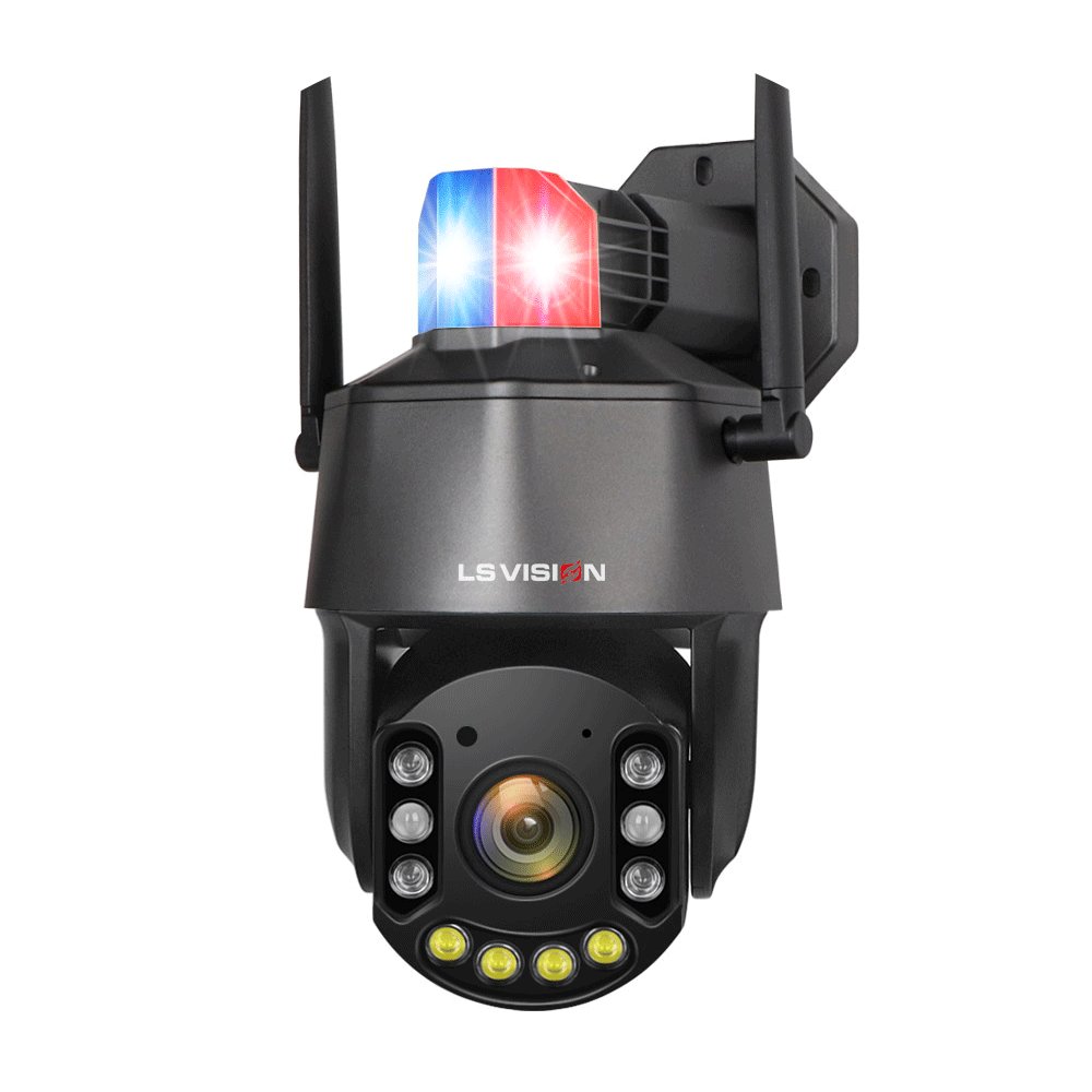 LS VISION 30X Optical Zoom Outdoor Security Camera Wireless Auto Tracking Full Color Night Vision IP 5MP HD WIFI PTZ camera