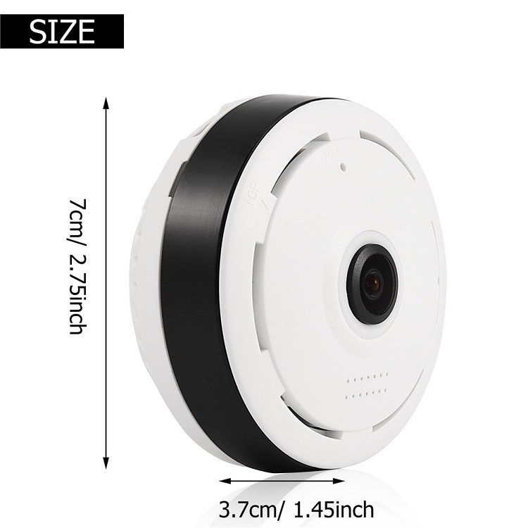 camara de seguridad wifi 360 fisheye full view v380 network camera