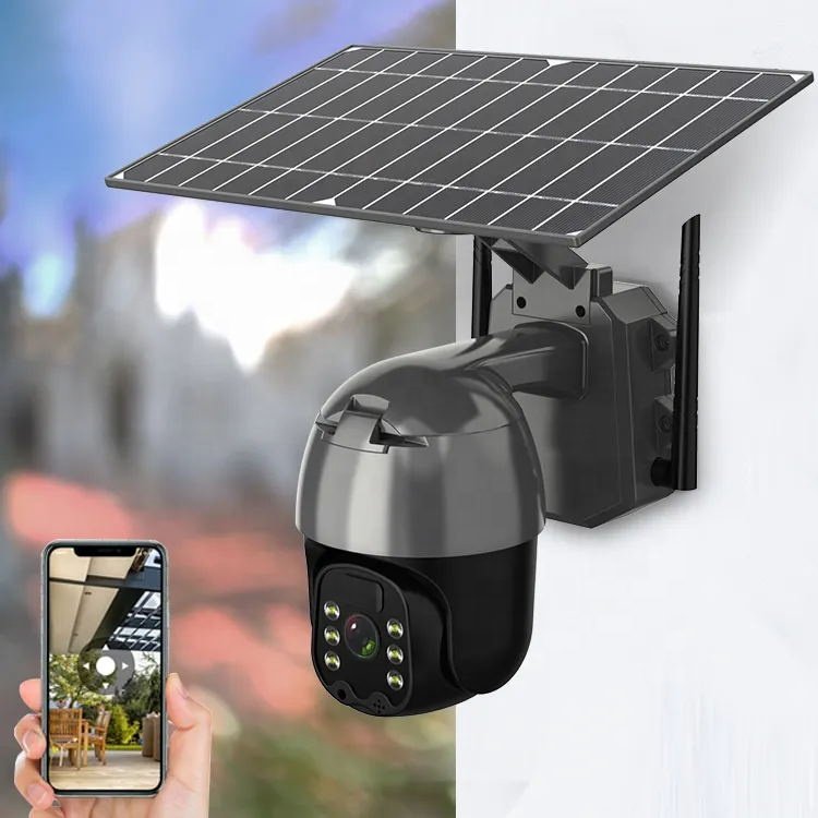Long Life Battery Solar Panel Powered Smart Outdoor 1080P CCTV Wireless IP WiFi Solar Security Network Camera
