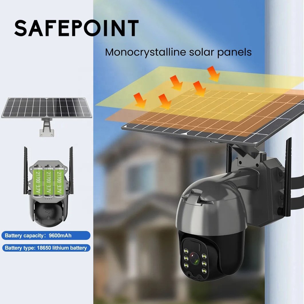 Long Life Battery Solar Panel Powered Smart Outdoor 1080P CCTV Wireless IP WiFi Solar Security Network Camera