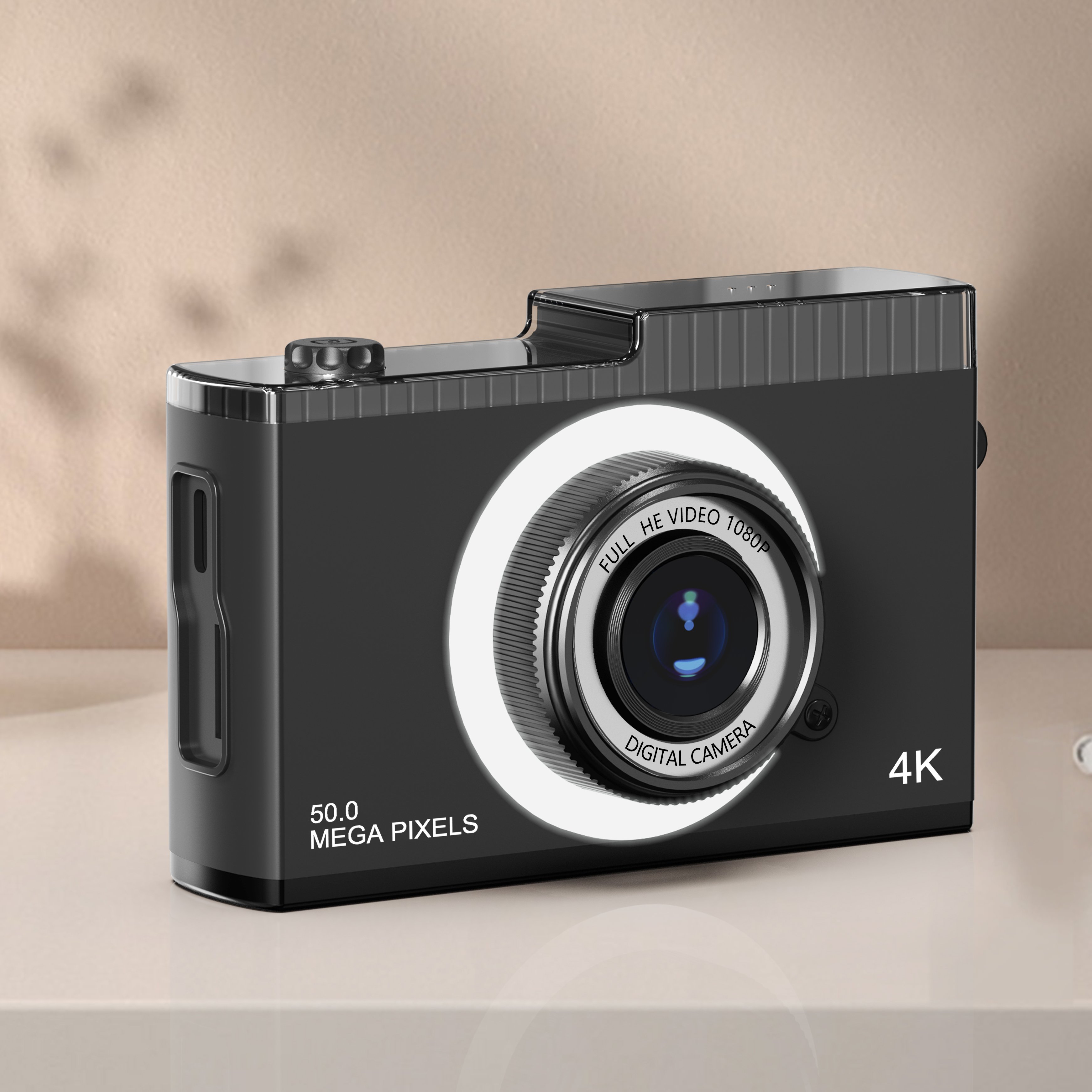 Retro digital camera CCD mini retro camera with fill light MP3