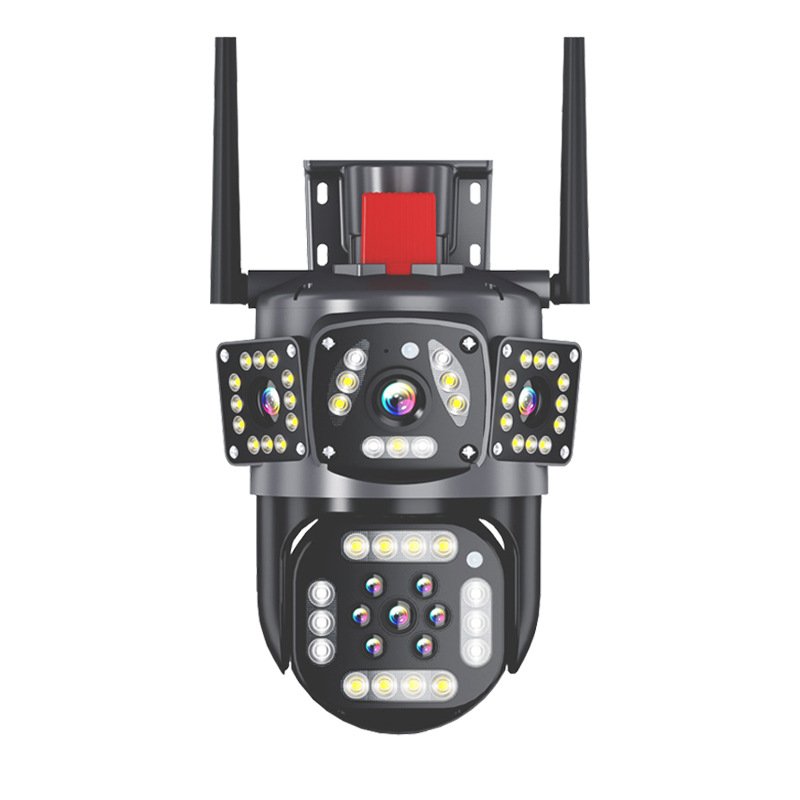 solar camera 4G V360PRO Three eyes and two pictures outdoor solar closed circuit camera 1080P Card 32G