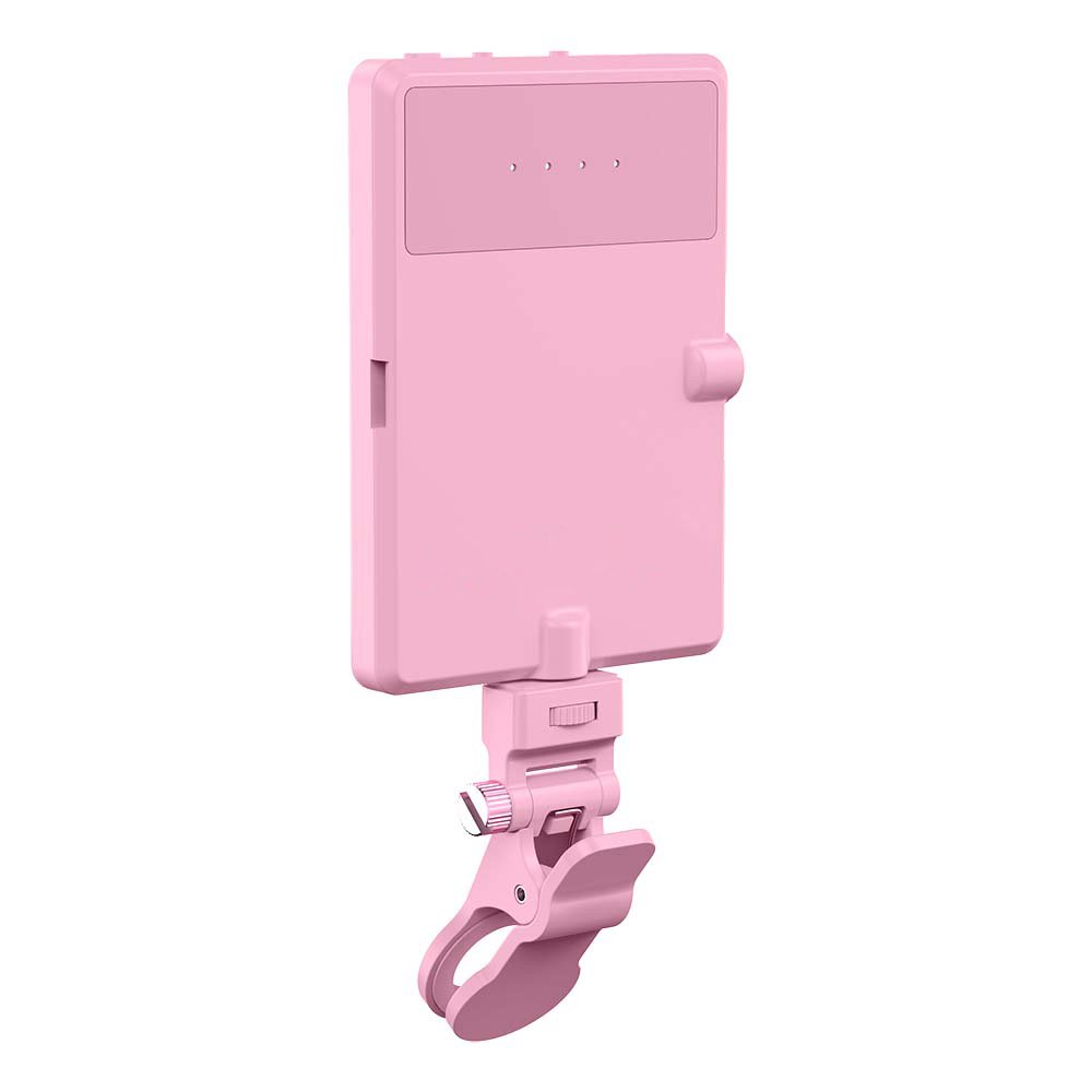 MAMEN Portable Pink Make Up Fill Video Light Live Streaming Phone Fill Lamp On Camera Lighting Photography Rgb Fill Light