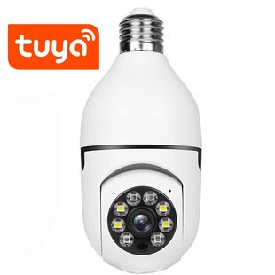 360 Panoramic Wifi HD night vision ip surveil mini surveillance home security wireless light bulb PTZ network cctv camera