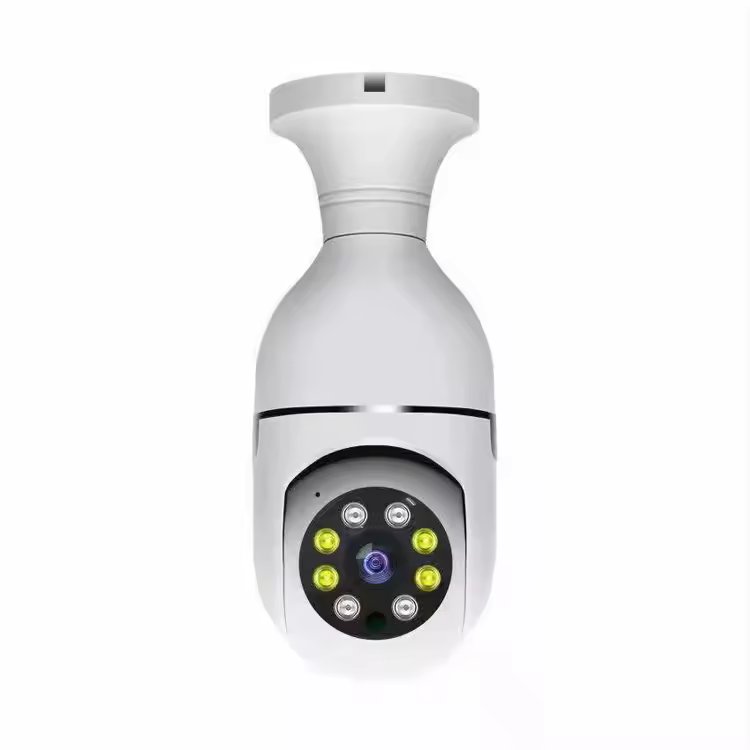 360 Panoramic Wifi HD night vision ip surveil mini surveillance home security wireless light bulb PTZ network cctv camera