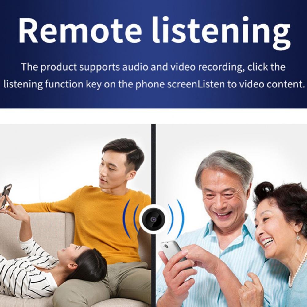 A9 Mini Camera Wireless WiFi IP Home Security HD 1080P DVR Night Vision Remote, 2-Way Audio, Surveillance,Phone Smart Motion