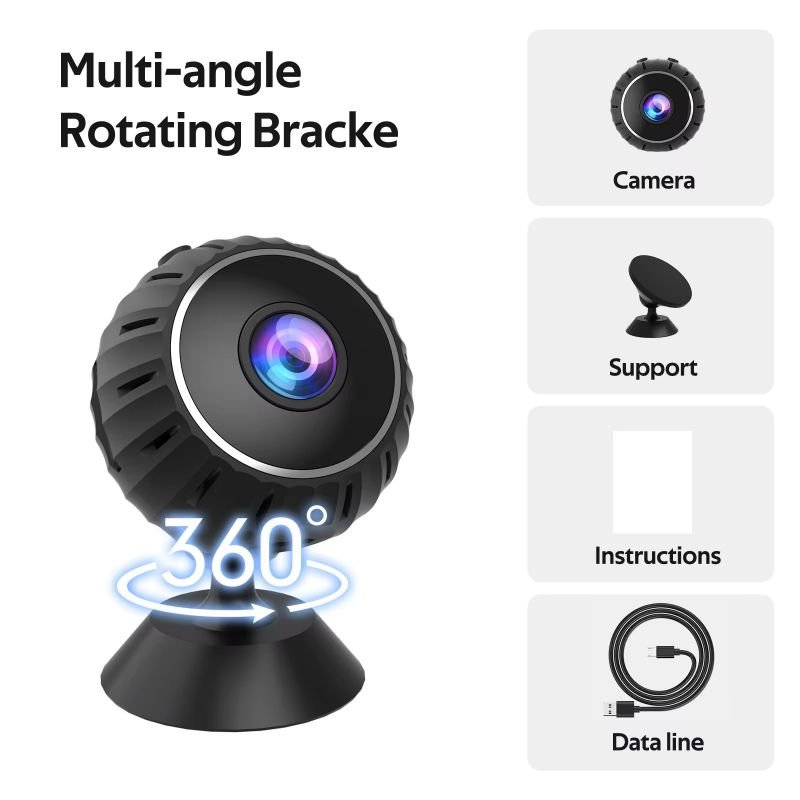 X10 HD Mini WiFi Camera with Night Vision Audio Magnetic Base Wireless Remote Monitoring Home Security Motion Alarm Small Camera