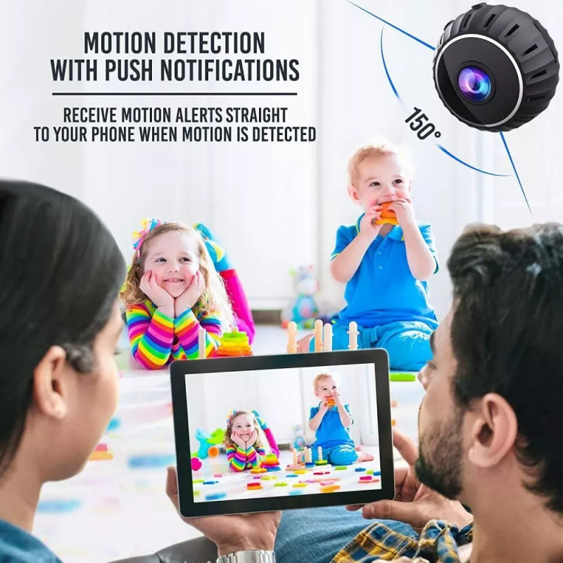 X10 HD Mini WiFi Camera with Night Vision Audio Magnetic Base Wireless Remote Monitoring Home Security Motion Alarm Small Camera
